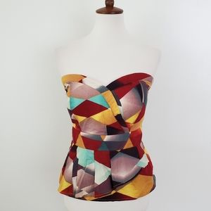 American Rag Strapless Geometric Top